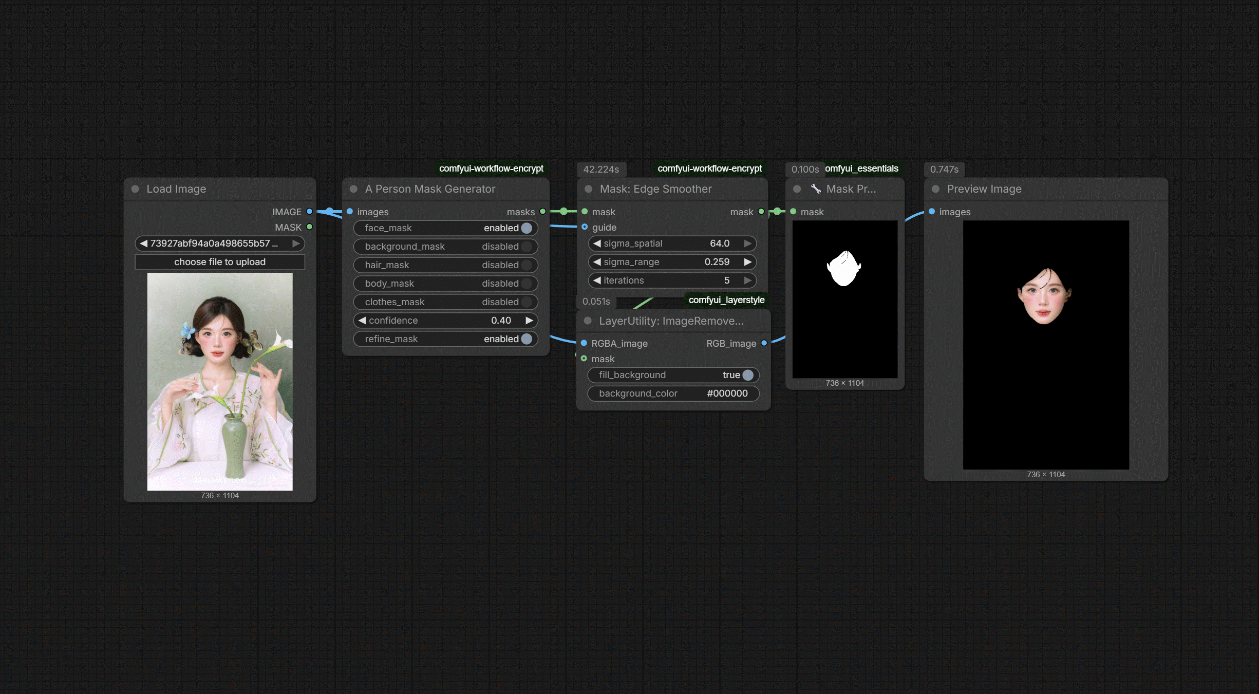 N-33 Mask Edge Smoother workflow