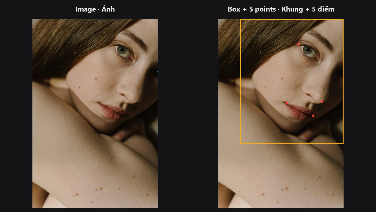 Face Detect — before / after