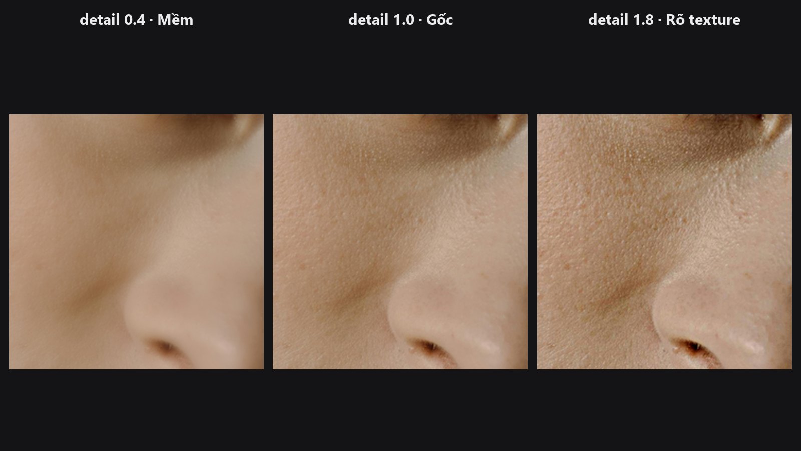 Frequency Recombine — before / after