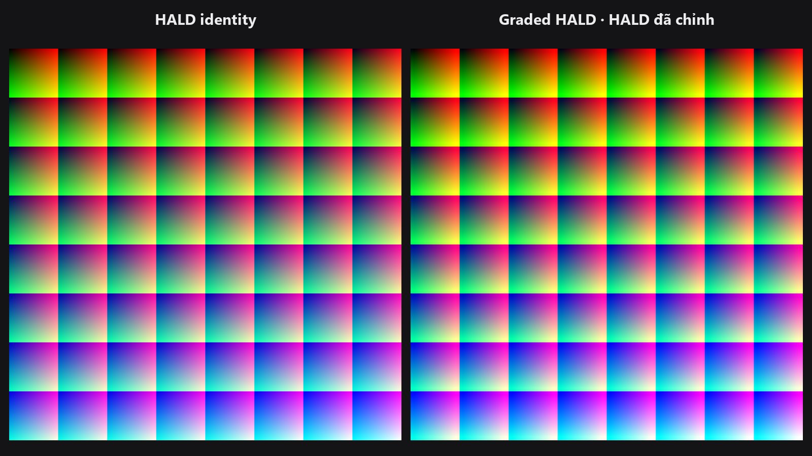 HALD Identity — trước / sau