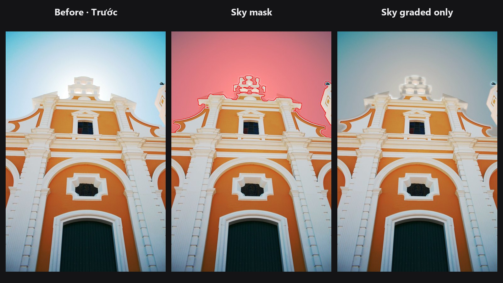 Sky Mask — photo, sky mask, sky graded through the mask